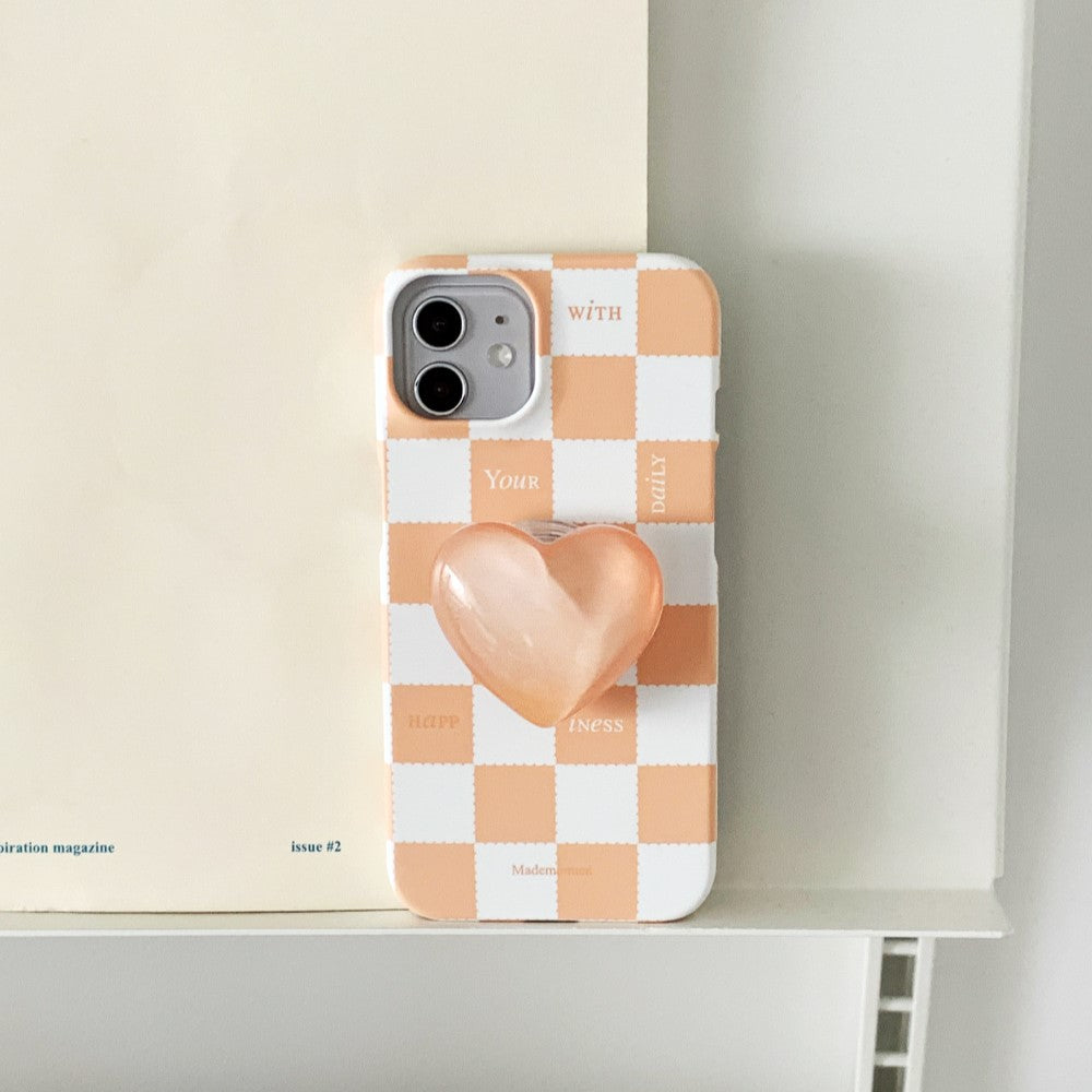 Happy Life Pattern Phone Case (Hard 普通硬殼) (3色)