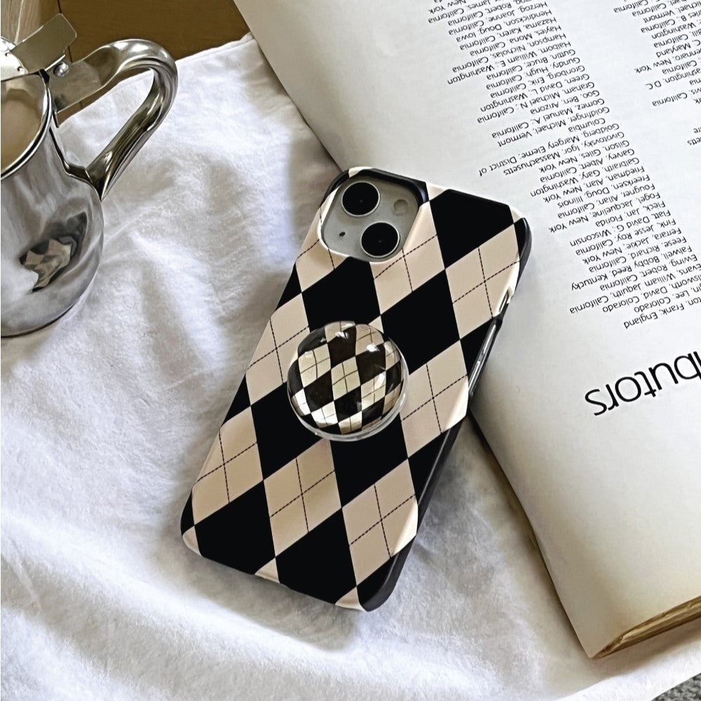 【9折加購】Mademoment Argyle Pattern Resin Tok (2色)