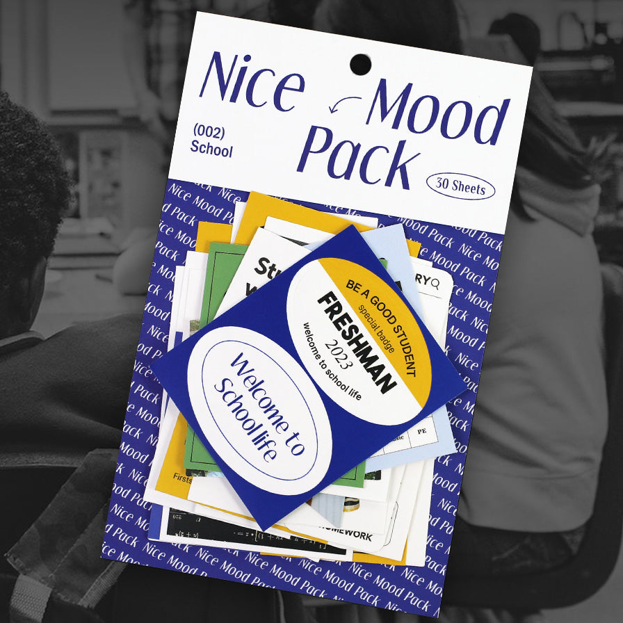 Paperian Nice Mood Sticker Pack -School (30EA)
