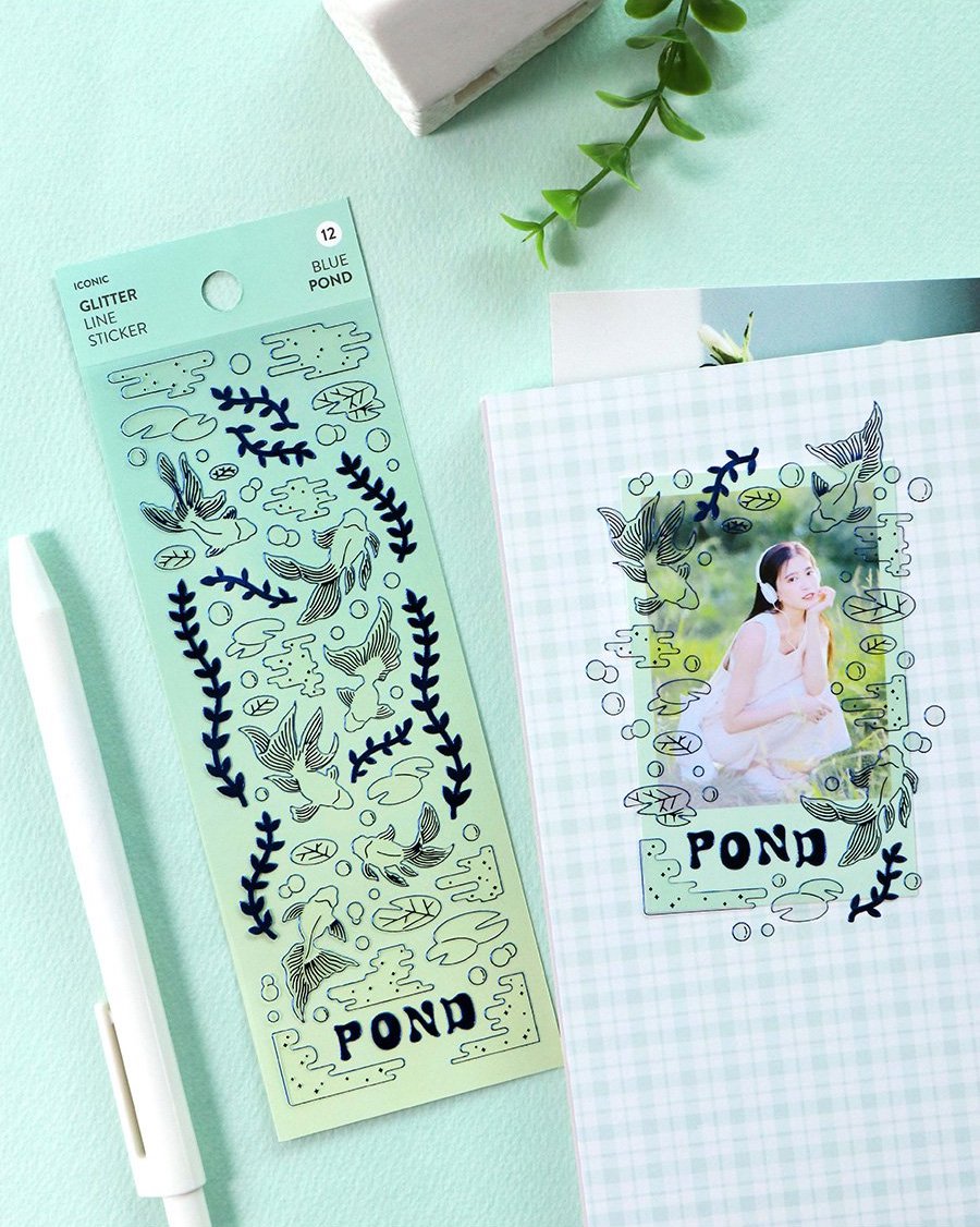 Iconic Glitter Line Sticker (6款)