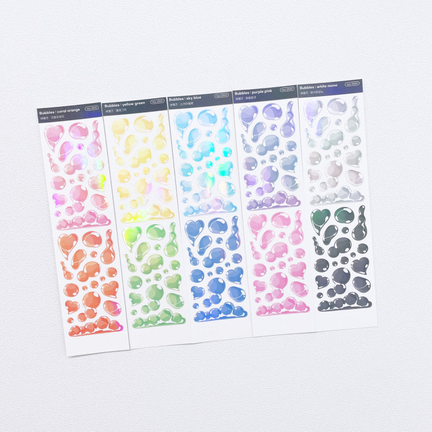 Love Me More Bubblez Sticker (5色)