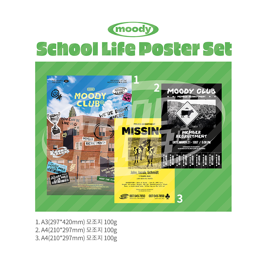 Moody School Life Poster Set
