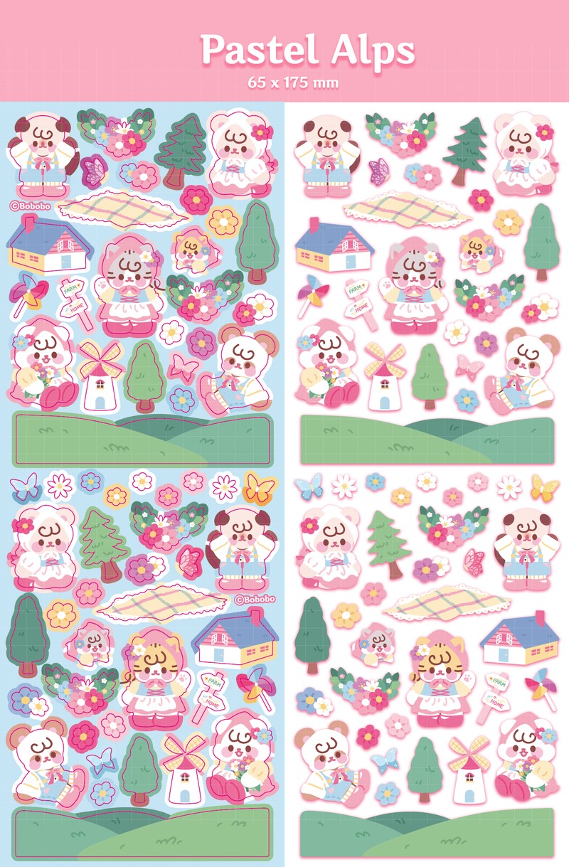 Near and Dear Alps Sticker (2色)