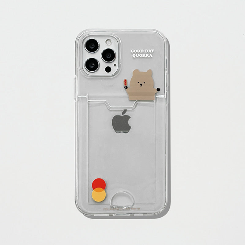 274-1 Good Day Quokka (Card Pocket Jelly Case 透明插卡款)