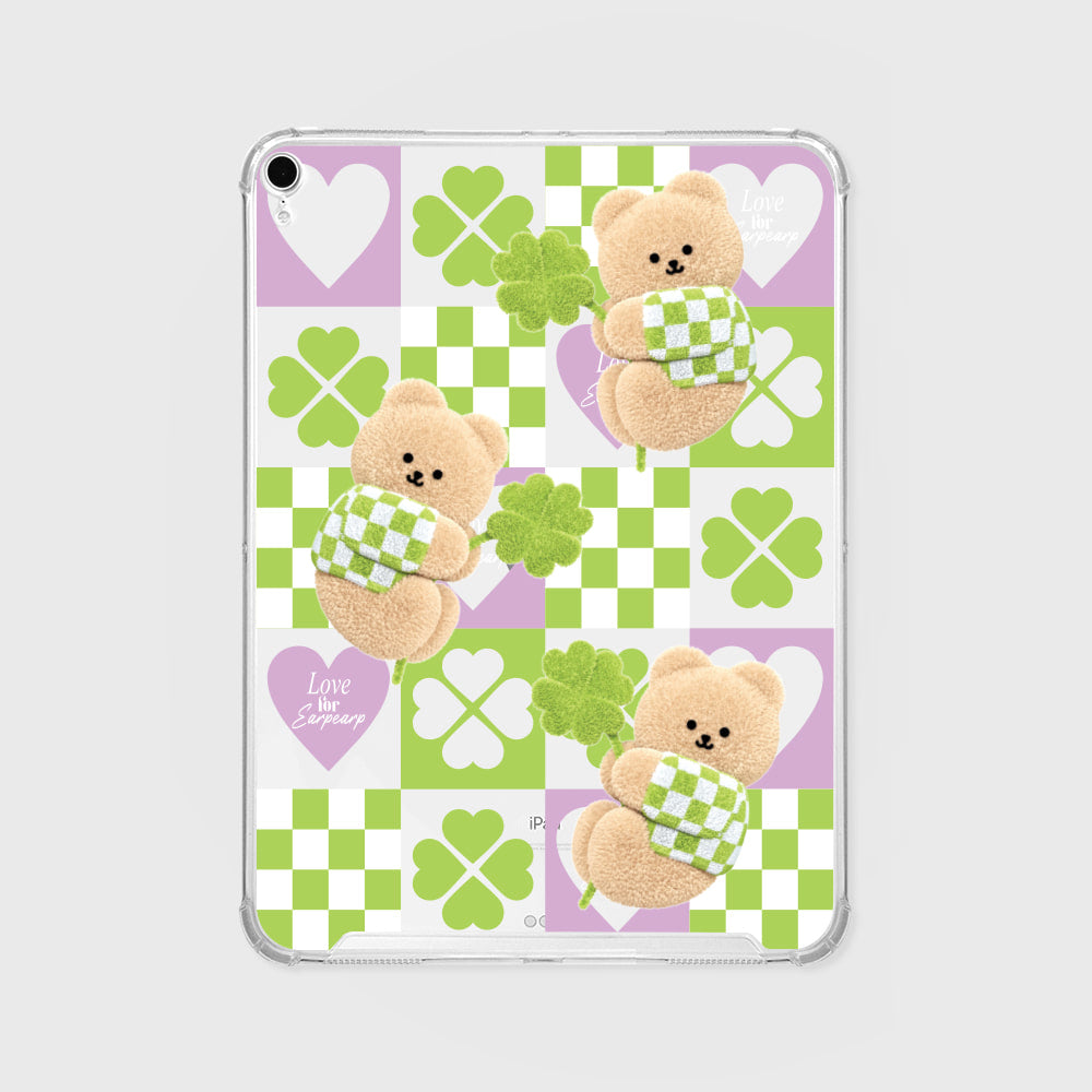 CLOVER COVY PATTERN Ipad Clear Case