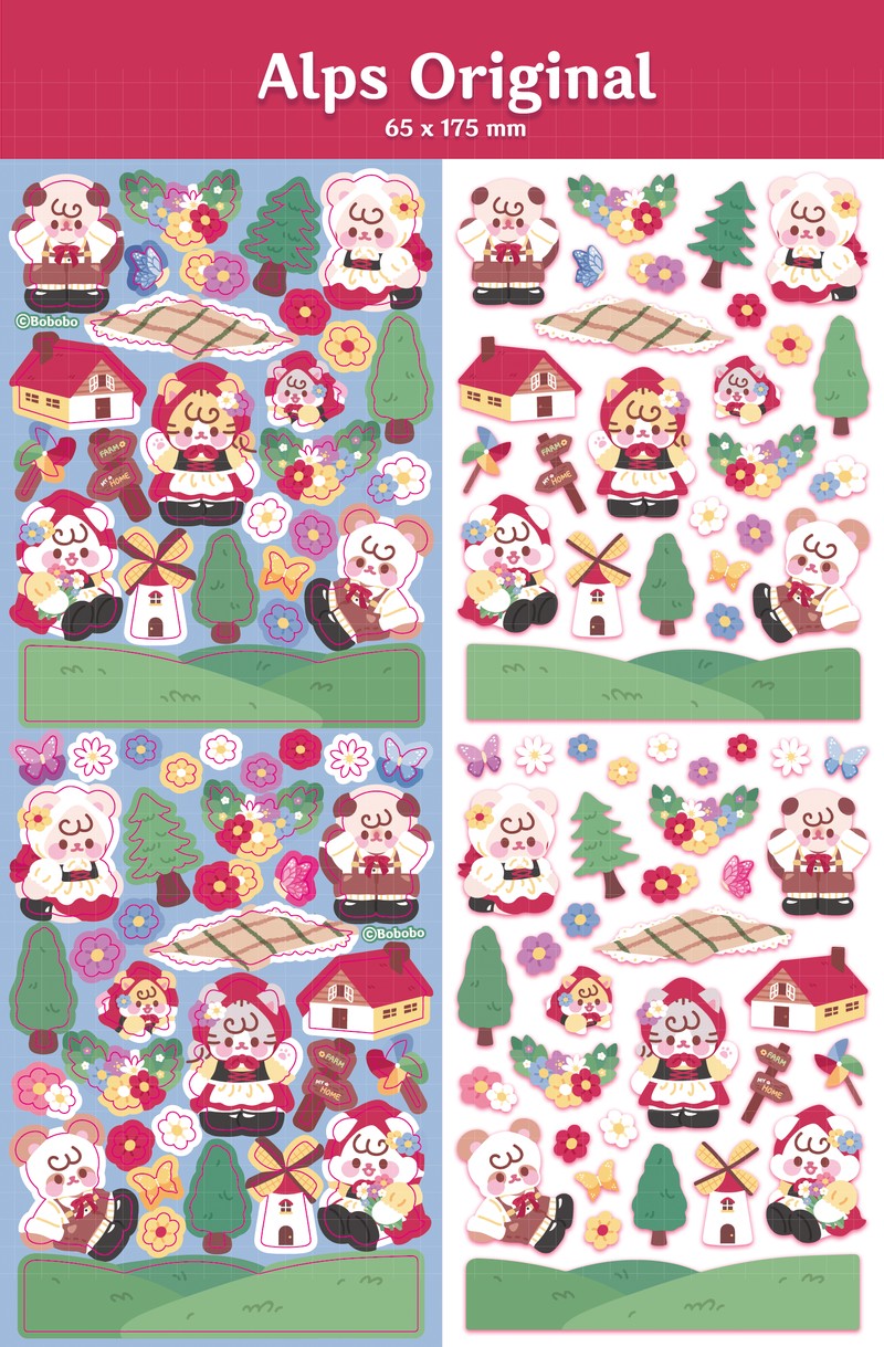 Near and Dear Alps Sticker (2色)