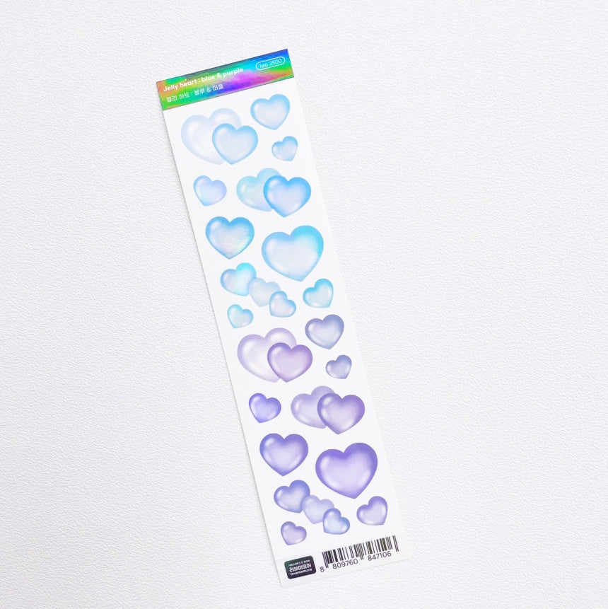 Love Me More Jelly Heart Sticker (4色)