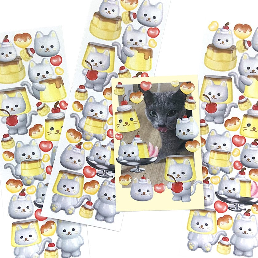 MOII TTOI Pudding Meow Sticker
