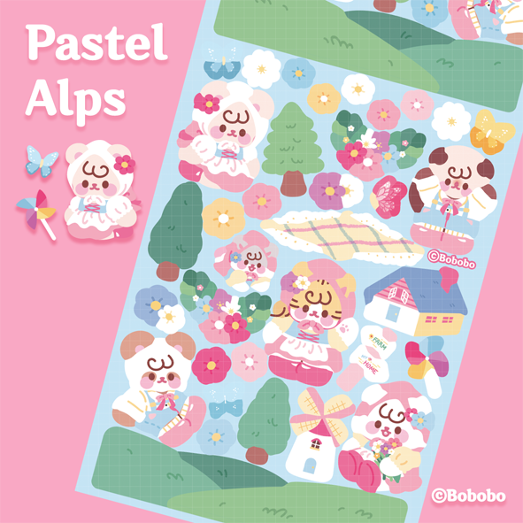 Near and Dear Alps Sticker (2色)