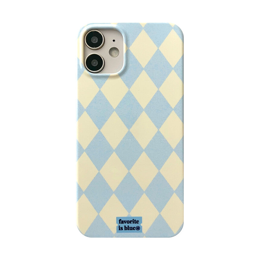 Midmaly Lemon Argyle Phone Case (Glossy Hard)