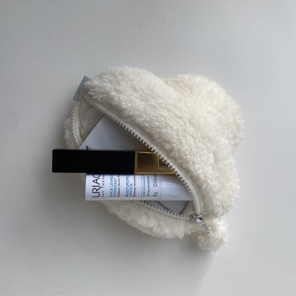 Skyfolio Curly Cloud Pouch 毛毛化妝袋
