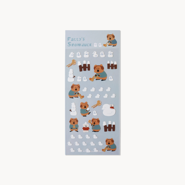 【現貨95折】Dinotaeng Marshville Outdoor Sticker #Fatty‘s Snow Ducks