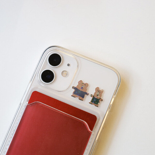 Dinotaeng Snow in Marshville Glitter Sticker