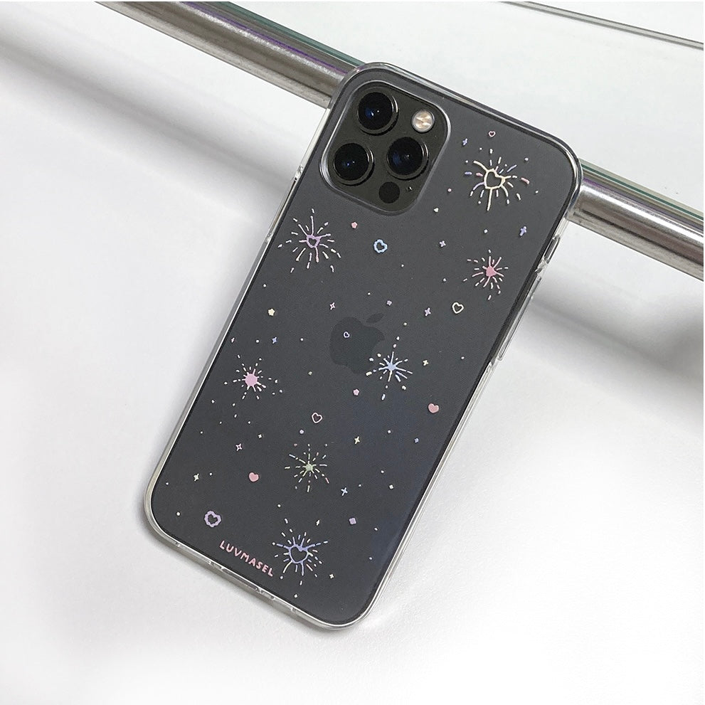 Luvmasel Color Heart Bomb Phone Case (Jelly Hard/Magsafe)