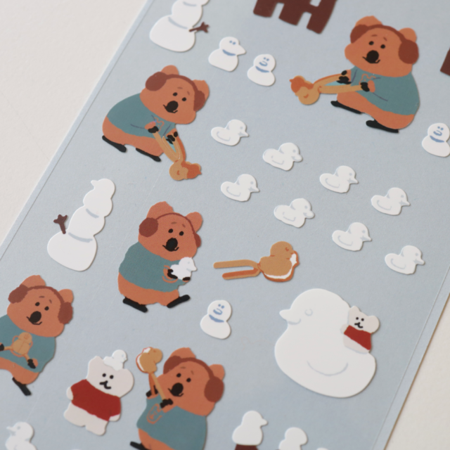 【現貨95折】Dinotaeng Marshville Outdoor Sticker #Fatty‘s Snow Ducks