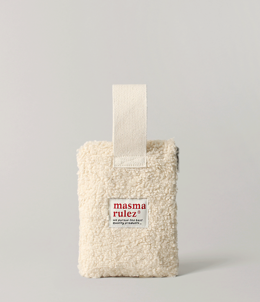 Masmarulez Strap pouch _ Ivory fleece