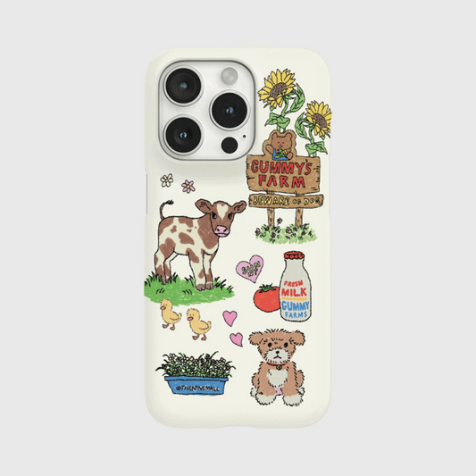 Gummys Farm Drawing Pattern Phone Case (Hard/Card Storage/Magsafe)