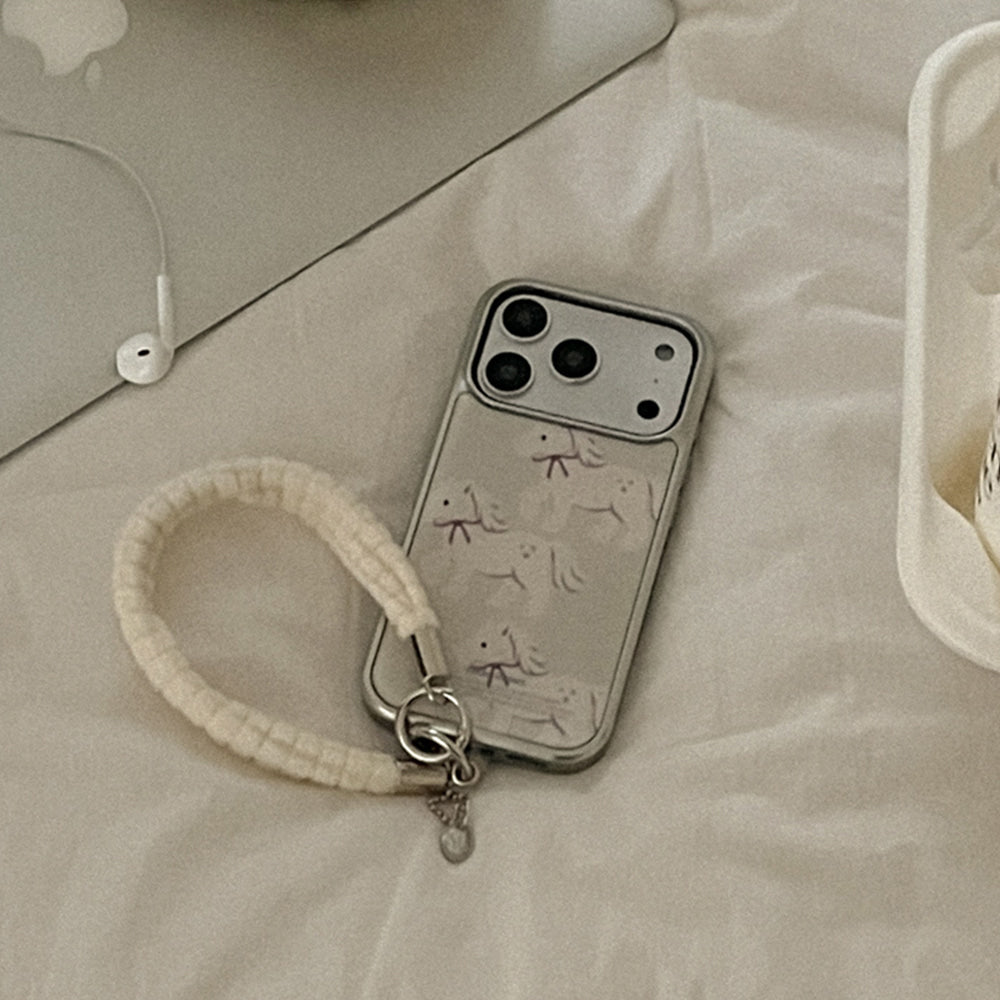 【Set】Magic Pony (Silver Bumper Case)+ 手機繩
