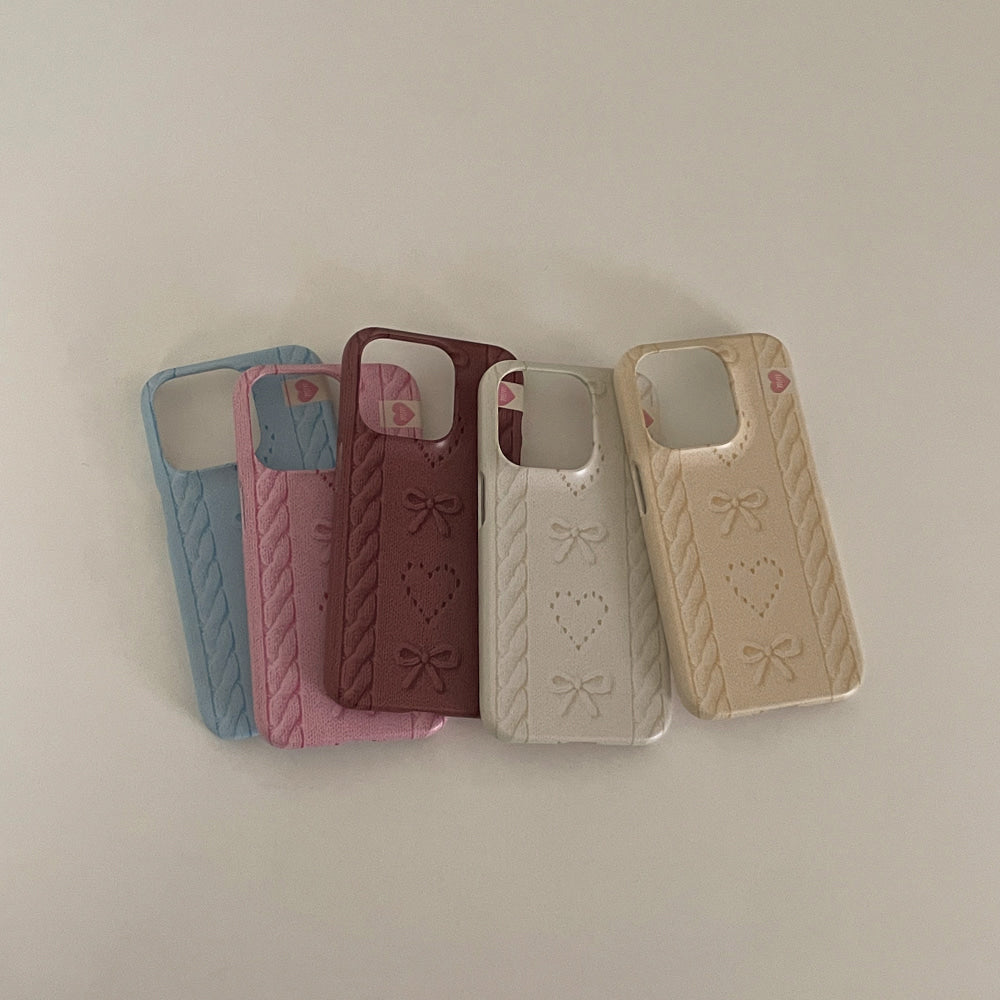 Bow My Heart Phone Case (Hard/Card Storage/Magsafe)