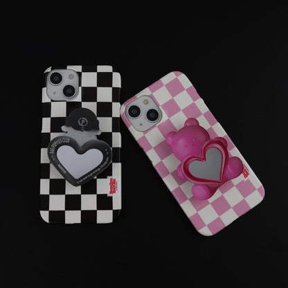 Basic Checkerboard Label Phone Case (Hard 普通硬殼) (9色)