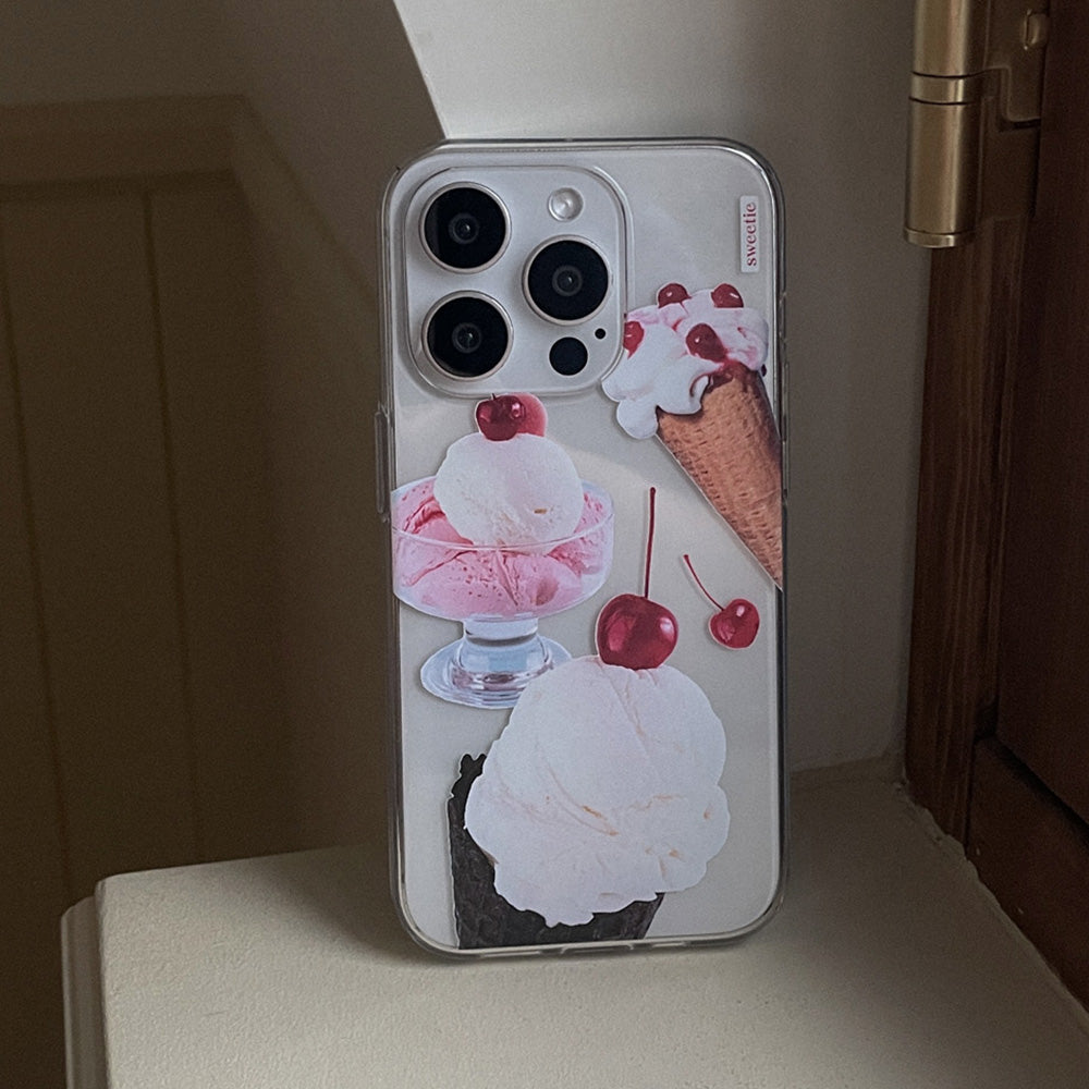 Sweet Cherry Phone Case (Clear/Tank Clear/Clear card storage)