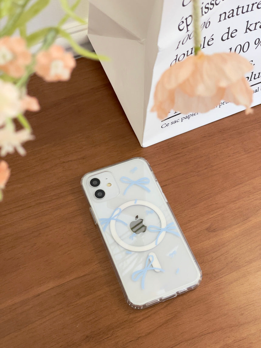 Lily Daily Vintage Rabbit Clear Case / Magsafe Case (4色)