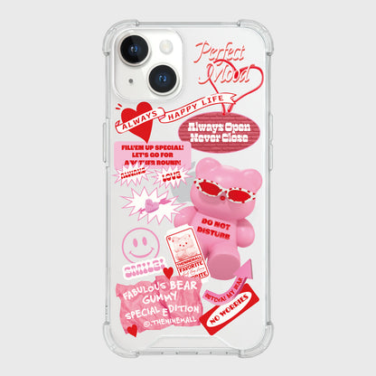 Pink Gummy Sticker Phone Case (Clear/Tank Clear 透明/透明Tank款)