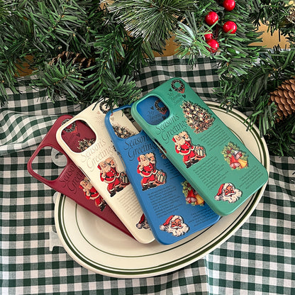 Vintage Seasons Greetings Phone Case (Hard/Card Storage)