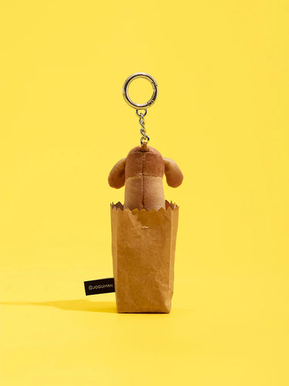 Joguman [You are what you eat] Woody Baguette Plush Keyring