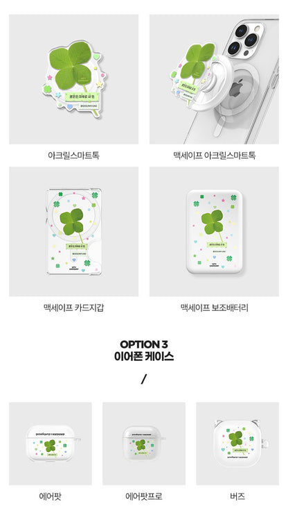 【SET】LUCKY-CLEAR (Wave Label Clear Case)+Acc (Tok/magsafe acc/airpods case)