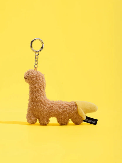 Joguman [You are what you eat] Brachio Chicken Nugget Plush Keyring