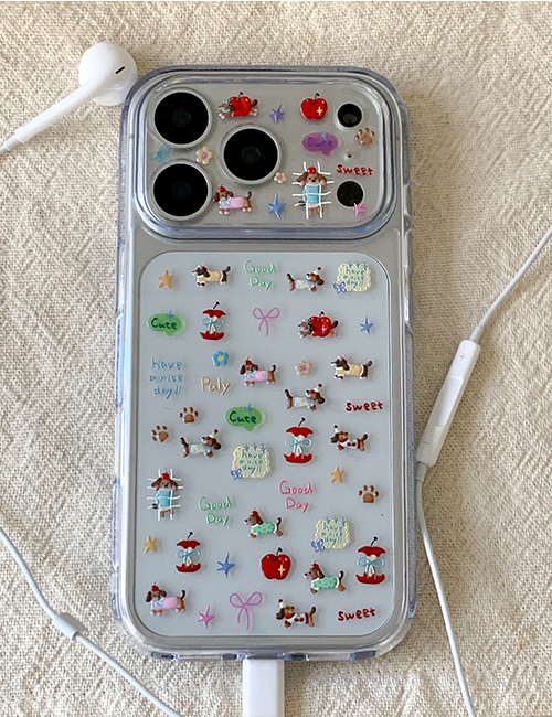 Earliner Camera Film Sticker Set_Apple Puppy 鏡頭貼+貼紙