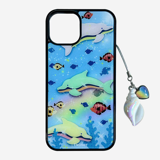 Twiner Dolphin Summer Phone Case (Epoxy)