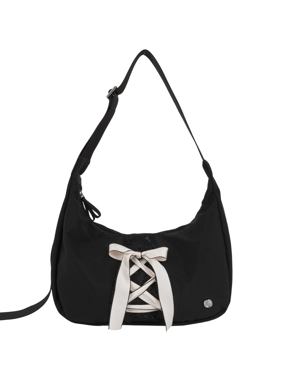 Ovuni Daily Ribbon Hobo Bag_Black