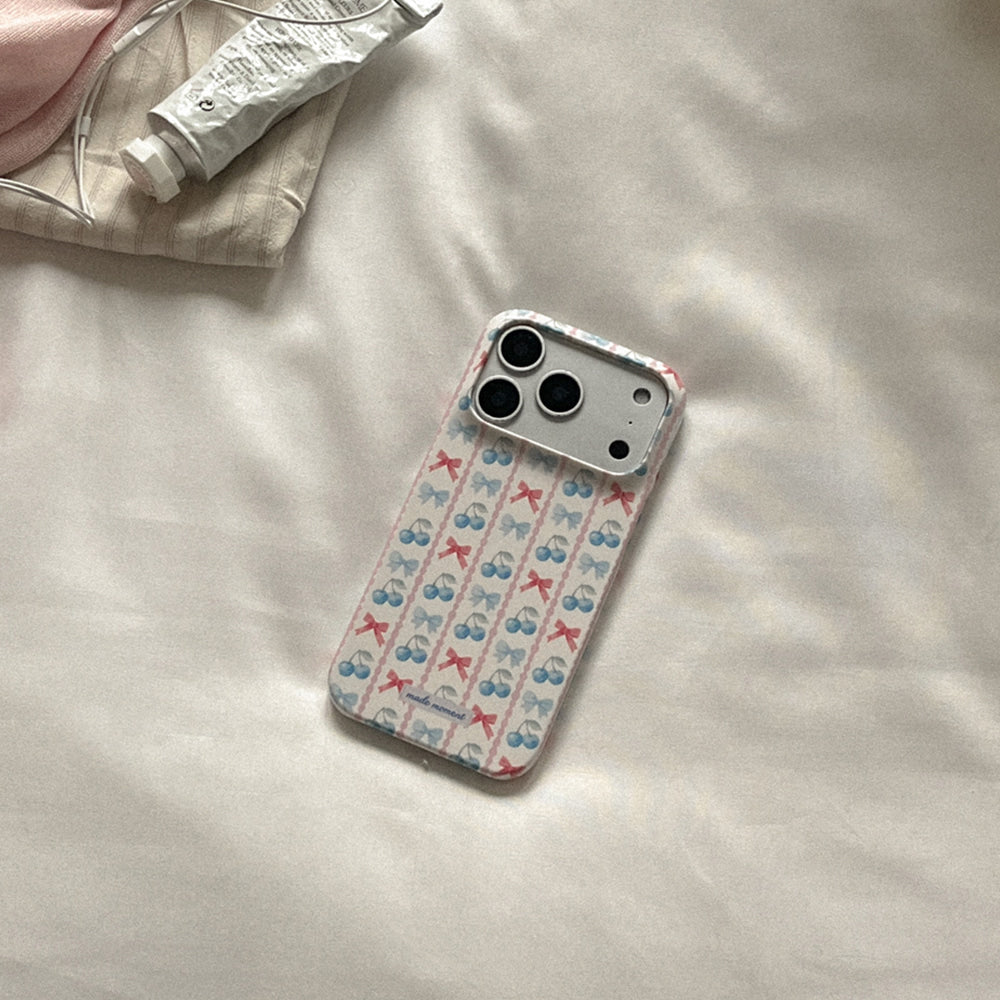 Ribbon Stripe Phone Case (Hard/Card Storage/Magsafe)