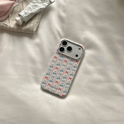Ribbon Stripe Phone Case (Hard/Card Storage/Magsafe)