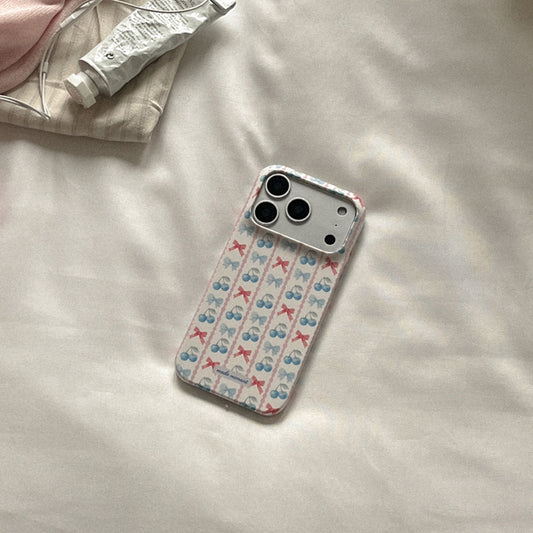 Ribbon Stripe Phone Case (Hard/Card Storage/Magsafe)