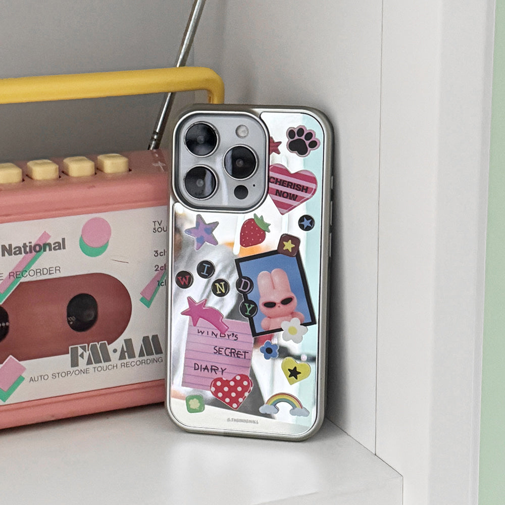 Windys Secret Diary Phone Case (Mirror silver bumper case)
