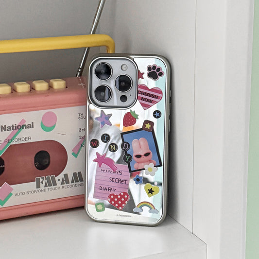 Windys Secret Diary Phone Case (Mirror silver bumper case)