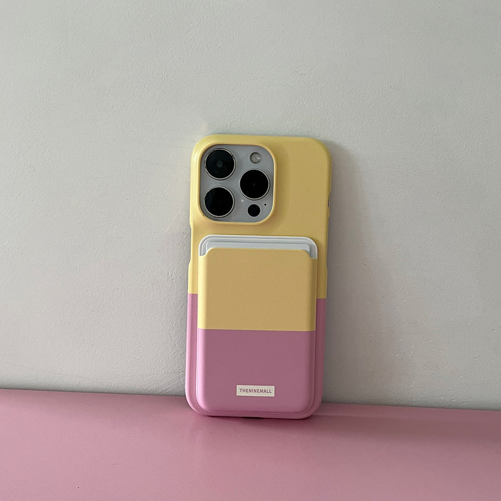 【Set】Half Coloring (Magsafe Hard) + Card Slot