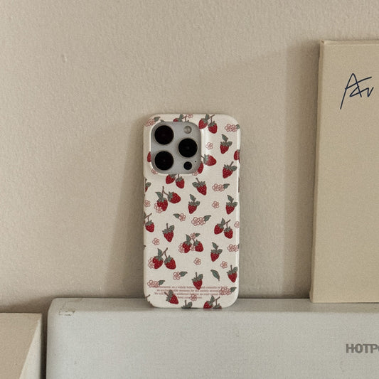 Sweet Straw Pattern Phone Case (Hard/Card Storage/Magsafe)