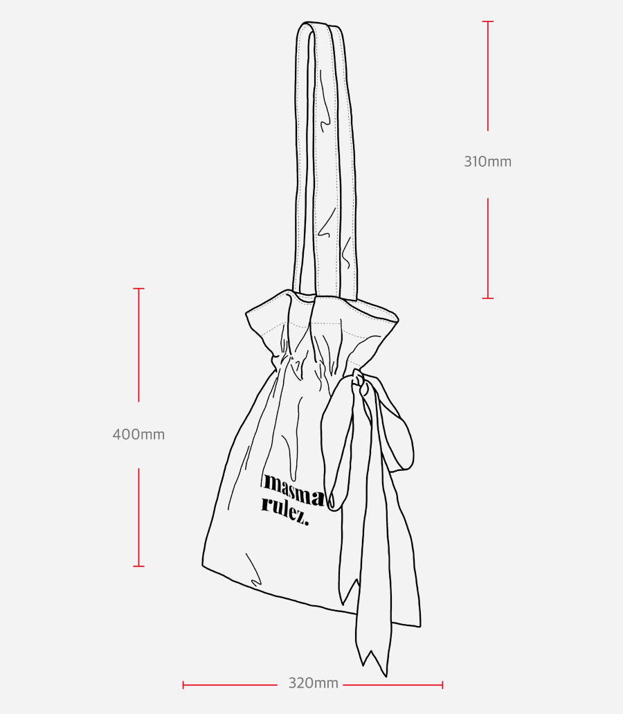 Masmarulez Ribbon eco bag (4色)