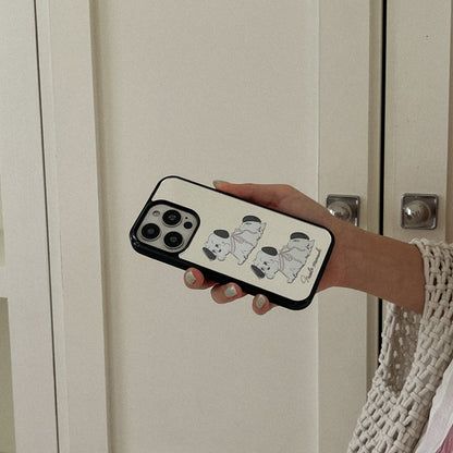Doodle Puppy Mirror Bumper Case (鏡面殼)