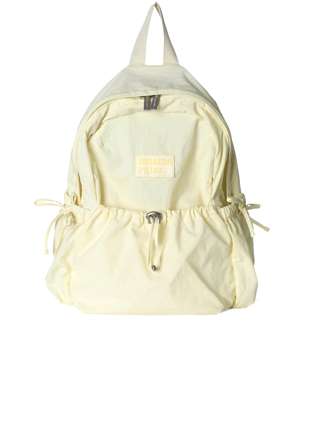 Masmarulez Mini ver. Ribbon Pocket Backpack_Cream Lemon