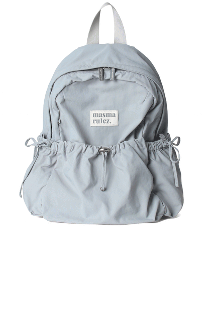 Masmarulez Mini ver. Ribbon Pocket Backpack_Fog blue