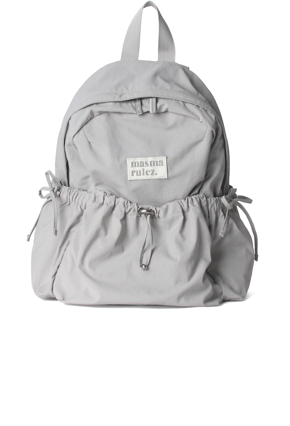 Masmarulez Mini ver. Ribbon Pocket Backpack_Light gray
