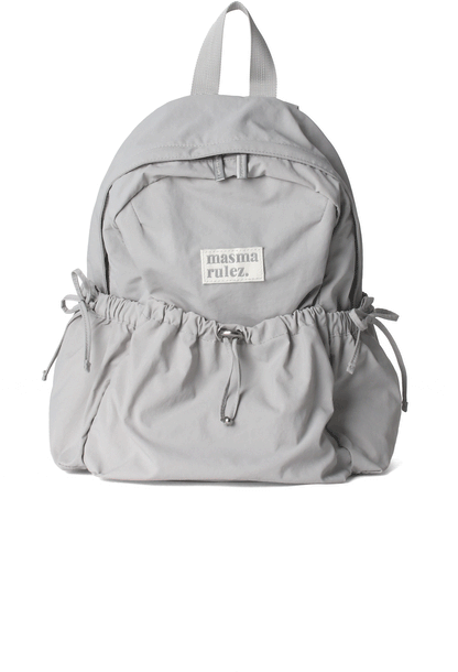 Masmarulez Mini ver. Ribbon Pocket Backpack_Light gray