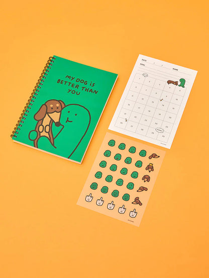 Joguman Studio Planner (4months) & Goal Achievement Stickers (Throw Away)