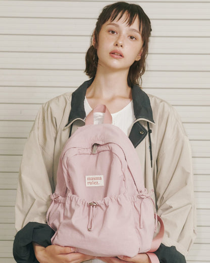 Masmarulez Mini ver. Ribbon Pocket Backpack_Pink
