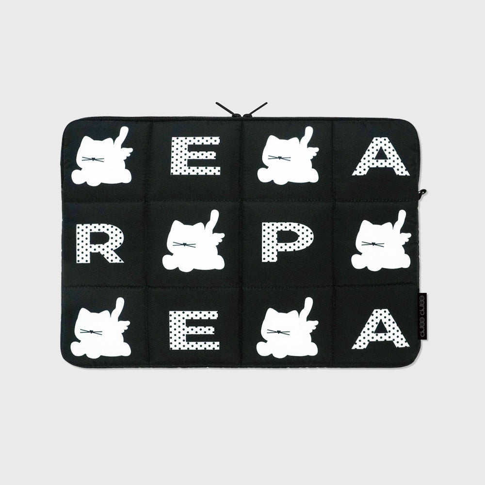 Earp Earp Letter Pattern Black Ipad/Notebook Pouch (11/13/15 inch)